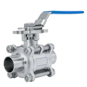 3pc Butt Weld Sanitary Full Encapsulated Ball Valve