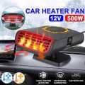 500W 12V Car Heater Electric Heater Heating Cooling Fan Portable Dryer Windshield Demister Defroster Auto Electric Heater