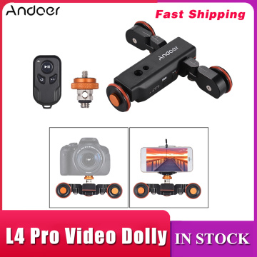 Andoer L4 PRO Remote Control Mini Skater Motorized Camera Video Dolly Track Sliderfor Canon Nikon Sony DSLR Camera
