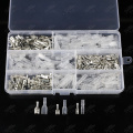 300Pcs 6.3/4.8/2.8 Insulated Electrical Wire Terminal Crimp Spade Electrical Connectors Assorted Set Cold press terminal