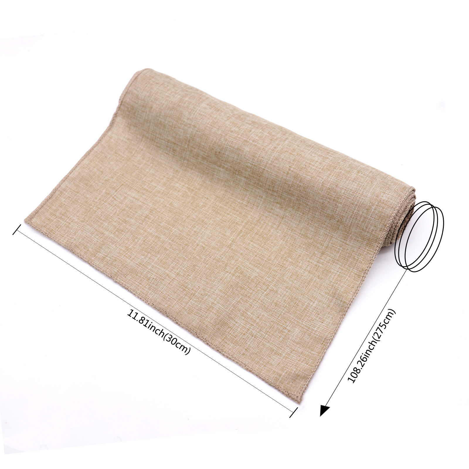 Gray Khaki Rustic Imitation Linen Table Runner Modern for Home Party Christmas Decorations Camino De Mesa Navidad Decoración