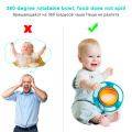 Magic Bowl 360 Rotate Spill-Proof Infants Toddler Baby Kids Training Feeding Bowl Practice Feeding Spill no spill