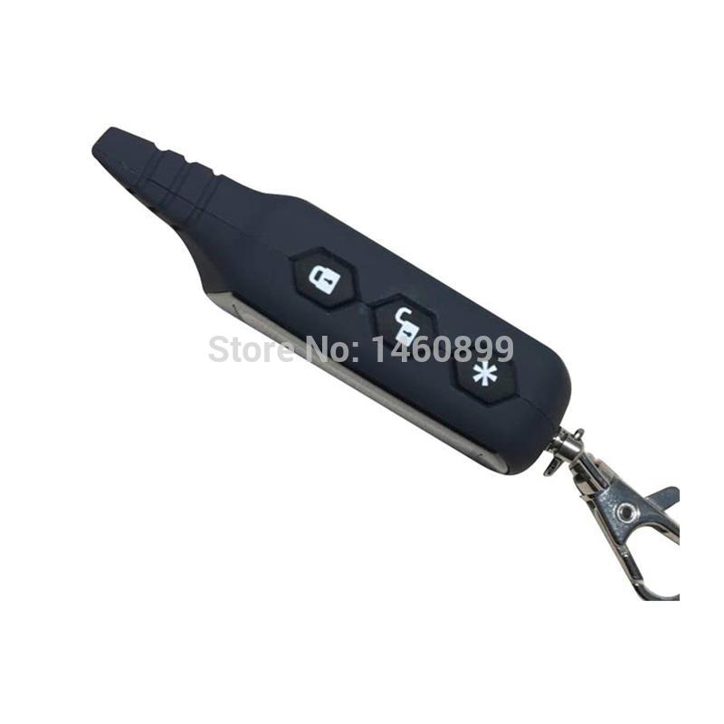 Top Quality A91 LCD Remote Control Key + Blue Silicone Case For Russian Version 2 Way Car Alarm System Starline A91 Keychain