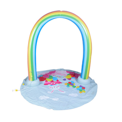 Inflatable rainbow arch splash pad Swimming Wading Pool for Sale, Offer Inflatable rainbow arch splash pad Swimming Wading Pool