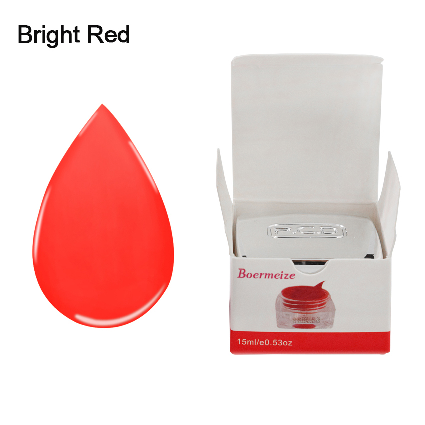 Tattoo Ink Bright Red Color PCD Pigment Lip Permanent Makeup Natural Material Safe Microblading Beauty Tools for Tattoo Machine