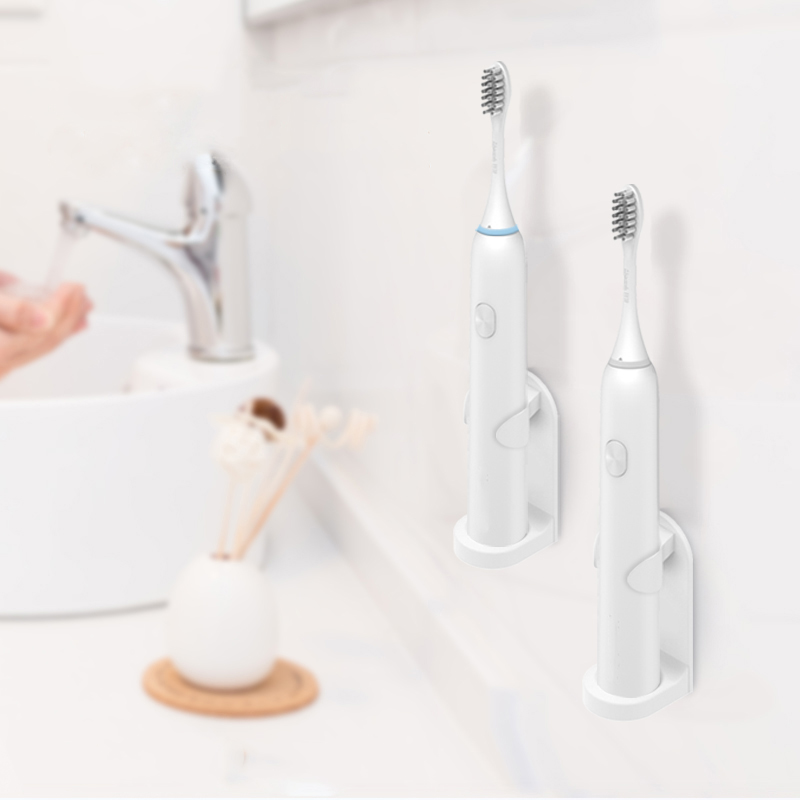 Wall Mounted Toothbrush Holder Universal Electric Toothbrush Stand Detachable Counter Stand Base for 90% Electric Toothbrushes