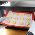 Non-Stick Silicone Baking Mat Pad Baking Sheet Glass Fiber Rolling Dough Mat Large Size for Cake Cookie Macaron Kitchen Tools