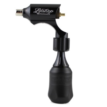 Hot! Professional Bishop Style Rotary Tattoo Machine Permanent Makeup Black Tattoo Machine Supply Wholesale (included Grip)