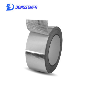 DONGSENFA 25M/Roll Fiberglass Cloth Aluminum Foil Tape For Pipe Exhaust Sealed Repair Waterproof Protection