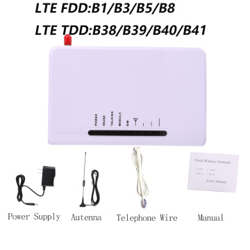 4G LTE fixed wireless terminal phone LTE 4G FWT destop phone with LCD display for connecting desktop phone or PBX or PABX