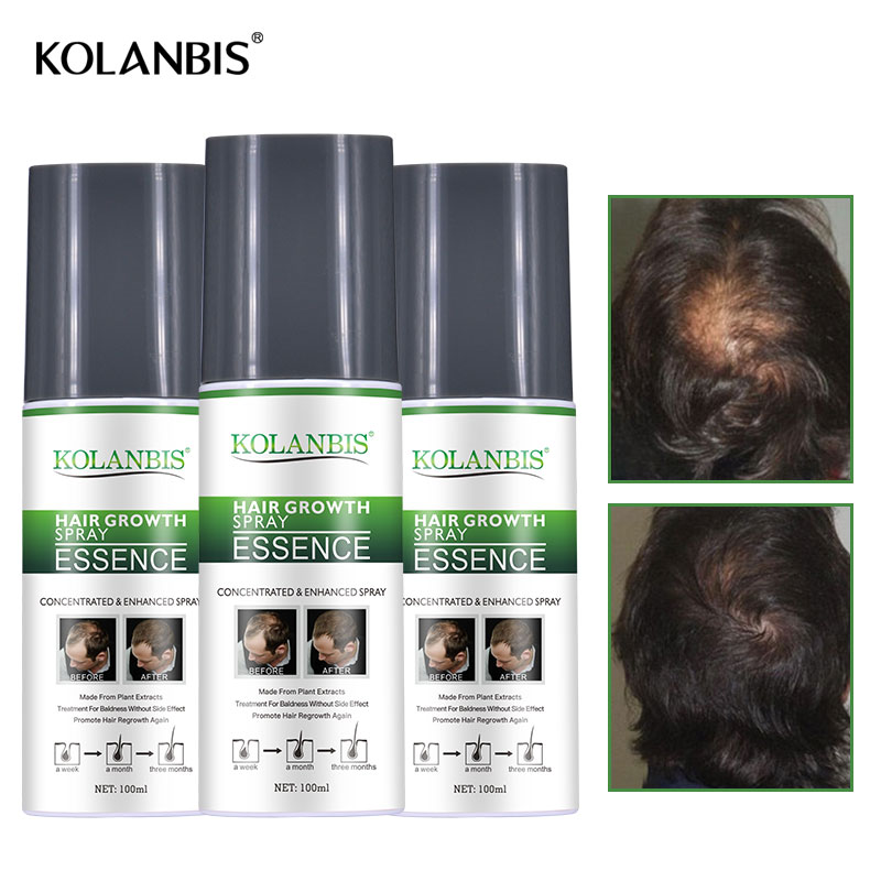 3 Bottles Thick Fast Growing Oily Permanent Hair Growth Serum Hair Loss Products Bald Restore Fuller Treatment Alopecia Regrowth