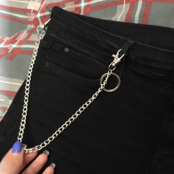 Pants Chain Trousers Hipster Pant Jean Keychain Unisex Metal Trendy Punk Keychains Rock Wallet Belt Chains