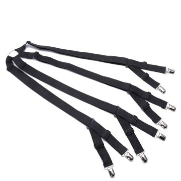 One set Crisscross Adjustable Bed/Fitted Sheet Straps Suspenders Gripper/Holder/Fastener -Keep your bed sheet in place