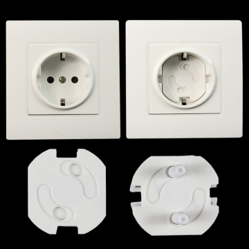 10 pieces of baby safety revolving cover 2 hole round European standard child anti-electric protection socket plastic safety loc