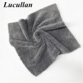 Ultra Thick-Black/Dark Blue Edgeless Microfiber Towel 16"X16" Premium Detailing Cloth For Polishing,Buffing,Car Washing