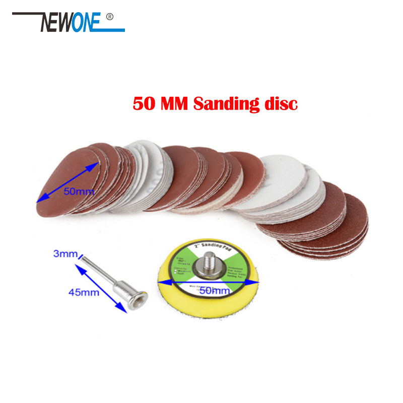 100Pcs 2" 50mm Sander Disc Sanding Polishing Pad Sandpaper 80-3000 Grits