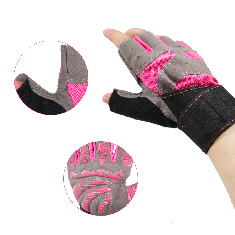 Gym Gloves Half Finger Fitness Weight Lifting Gloves Body Building Training Sports Exercise Sport Workout Glove for Men Women