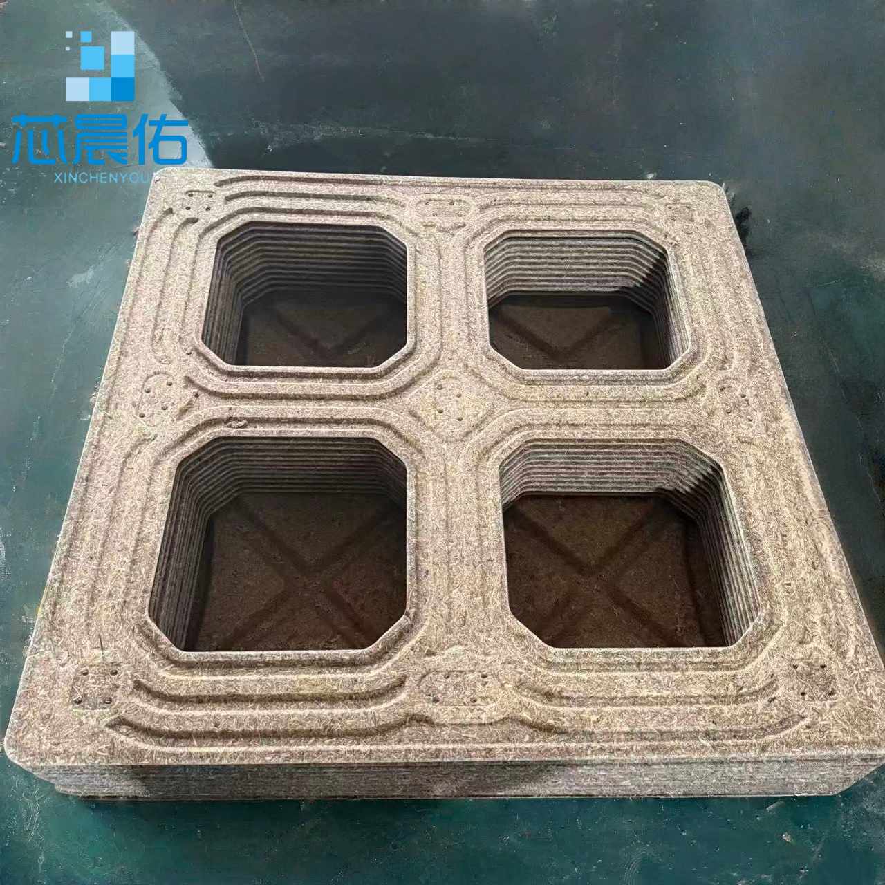 compress wood pallet-double2