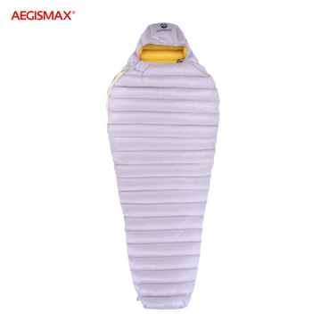 AEGISMAX LETO Outdoors FP700+ White Goose Down Sleeping Bag Waterproof Camping Travel 36℉~45℉ Small Packing Down Sleeping Bag