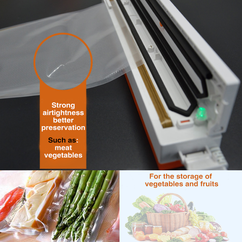 Food Electric Vacuum Sealer Packaging Machine Household Food Vacuum Packaging Rolls Machine Film Sealer Vacuum Bags Drop Ship