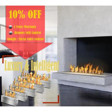 On sale 18 inch intelligent chimenea etanol burner with remote inserts