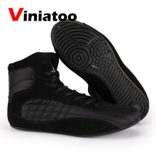 New Wrestling Training Shoes Men Black Red High Quality Flighting Shoes Men Light Weight Wrestling Sneakers Male Boxing Boots