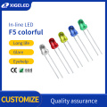 In-line LED f5 colorful Light Emitting Diode