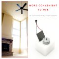 Fireplace Five-pointed Star Alumina Fan Blade Hot Air Stove Fan Wood Burner