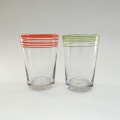 solid color high ball glass cup for juice