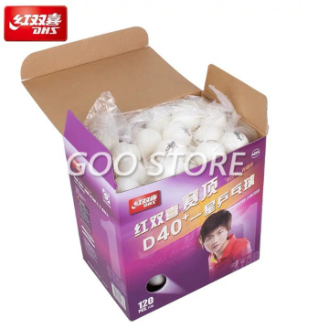 DHS table tennis balls 120 balls 1 star d40+ balls for table tennis training 40 ABS seamed poly plastic ping pong balls