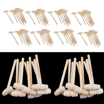 100 Pieces Wooden Hammer Mallet 140x43x19mm Crab Lobster Seafood Crackers