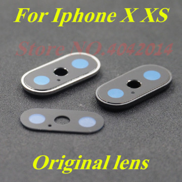 100% Original Rear Back sapphire Camera Glass Lens Cover For iPhone X XS max Mobile phone lenses case replacement Parts
