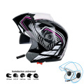 NEW 105 Motorcycle Bluetooth Flip up Helmets Double Visor Helmets Motorbike Racing Connect Phone Casque Moto Helmet