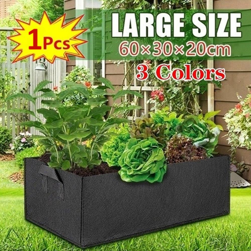 Potato Grow Pot Plant Grow Bag Nonwoven Rectangle Spring Garden Patio Balcony Practical Creative Tomato Planting Bag