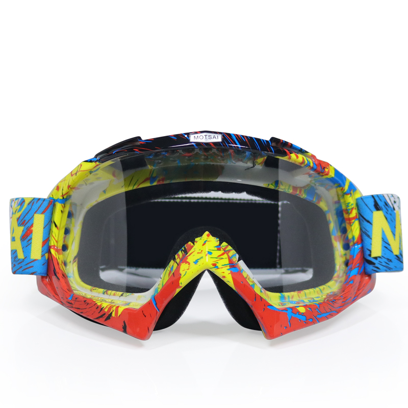 Motocross Goggles Ski Snow Skate Glasses Helmet Eyewears Sun Glasses Collapsible For Motorcycle Dirt Bike ATV MX Outdoor Cycling