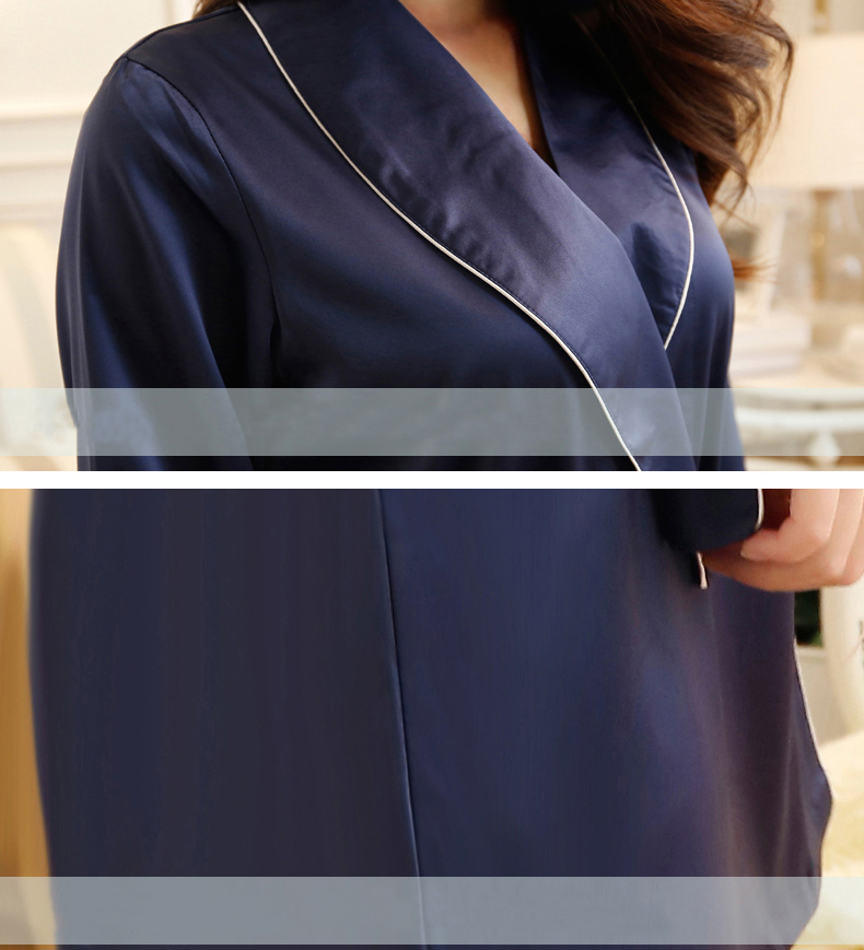 Faux Silk Robe
