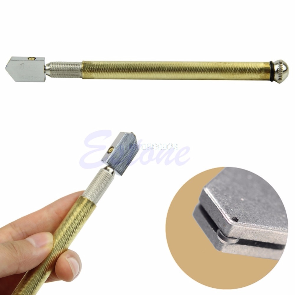 Professional Diamond Tip Glass Cutter Oil Lubricated Cutters Cutting Craft Tool