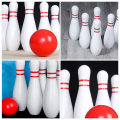 1 Set Children Bowling Ball Set Wooden Bowling Games Toy Smooth Bowling