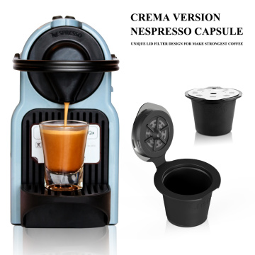 ICafilasUpgrade/Normal Crema Coffee Filters For Nespresso Maker Coffee Capsule Plastic Capsule Refillable Reusable Nescafe