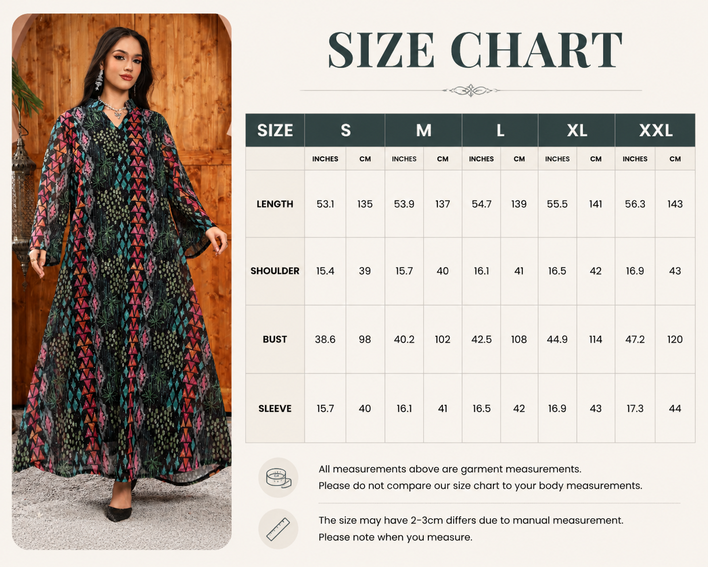 Embroidered Rhinestone Printed Jalabiya Dress