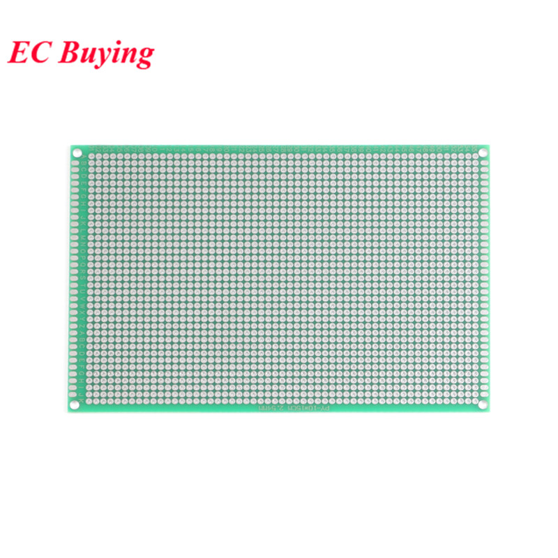 2pcs 10x15cm Double Side Prototype Universal Printed Circuit PCB Board 2.54mm Pitch Protoboard Hole Plate 10*15cm 100*150mm