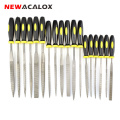 NEWACALOX 18pcs Mini Files Set Microtech Metal Filing Rasp Needle File Wood Filling Tool Woodworking DIY Folder Hand File Set