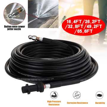 5/8/10/15/20M Pressure Washer Extension Hose Sewer Jetter Kit for Karcher K2-K7 Car Wash Cord Pipe Foamer Cleaning Tools 40MPa