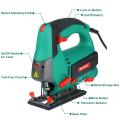 HYCHIKA Jigsaw, 6.7A 800W Jig Saw,6PCS Blades, Pure Copper Motor Power Tool, Carrying Case Wood Metal Plastic Cutting