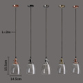 Hot E27 Retro Vintage Chandelier Lamp Shade Industrial Lamp Cover 2M Cord Coffee Bar Glass Cover Ceiling Fixture