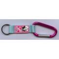 Short Keychain With Carabiner Polyester Lanyard