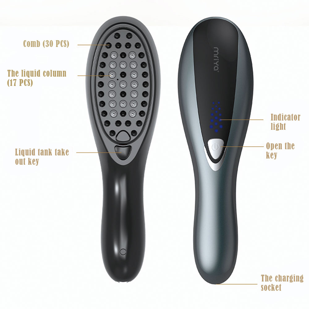 1 Pc Massage Comb Multi-function Vibration Stimulating Hair Regeneration Comb Can Be Introduced Into Essential Oil Scalp Massage