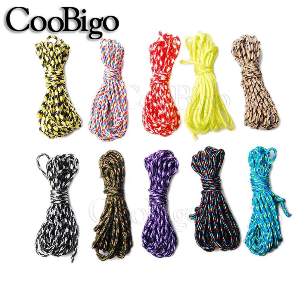 1pcs 2mm Dia. Solid Parachute Cord Lanyard Rope Type One Strand Climbing Camping Survival Equipment Paracord 50~328Ft Pick