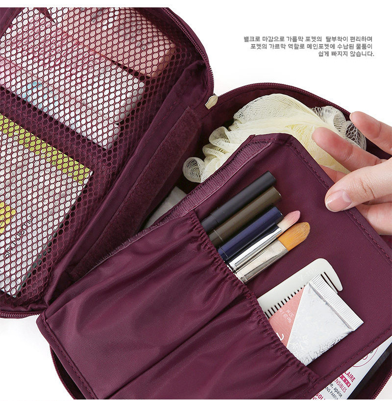 Travel Cosmetic Handbag Women Travel Toiletry Case Home Organizer Foldable Travel Bag Storage Pouch Bag Makeup Travel Bag