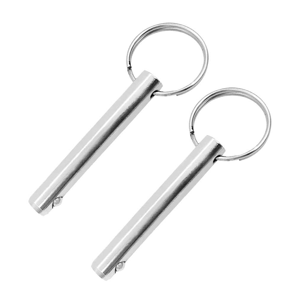 2 Pack Quick Release Pin Bimini Top Pins 3/8inch Diameter, 316 Stainless Steel, Marine Hardware, 70mm 2.76inch Lengh